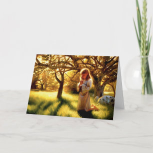 A Fé De Um Cartão De Saudação Infantil