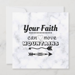 A Fé Pode Mover Montanhas Placa Simples Inspiracio