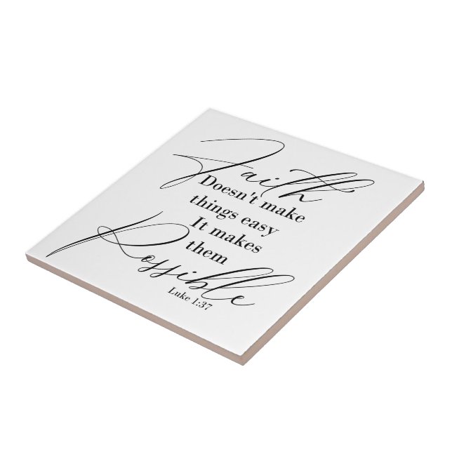 A fé torna as coisas possíveis (Lateral)