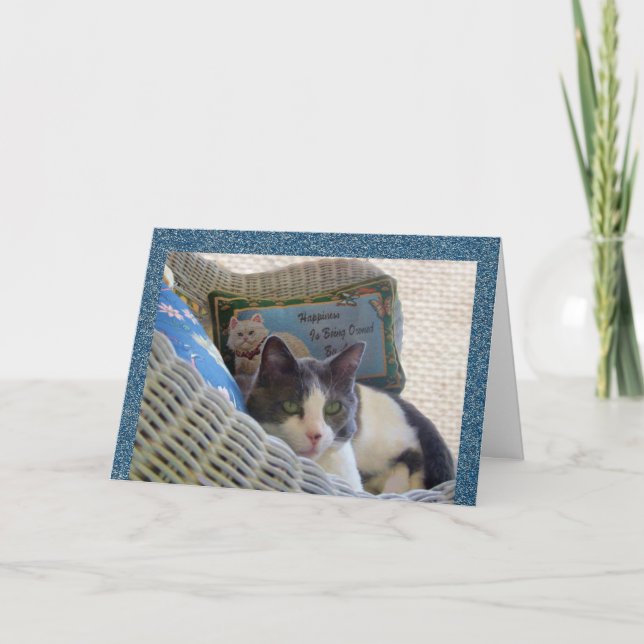 A felicidade é propriedade de um cartão de anivers (Frente)