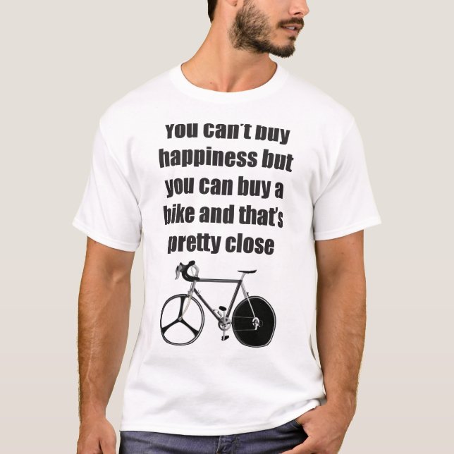 A felicidade é uma camisa da bicicleta T (Frente)