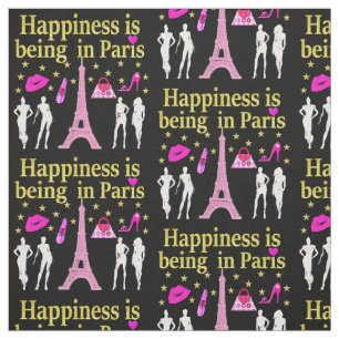 A FELICIDADE ESTÁ SENDO NO TECIDO DE PARIS