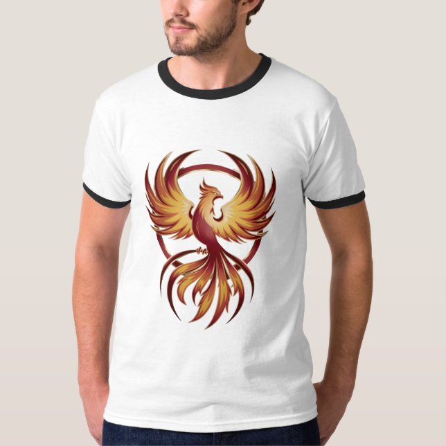 A Fênix: Uma Camiseta Mítica Criadora (Frente)