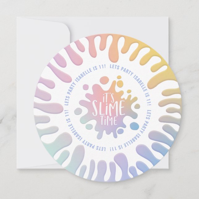 A festa de aniversário do arco-íris de tempo reduz (Frente)