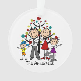 A figura da vara Parents o ornamento do acrílico