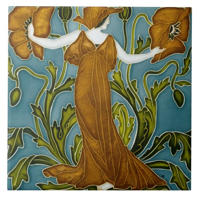 A Flora Art Nouveau de Walter Crane (Frente)
