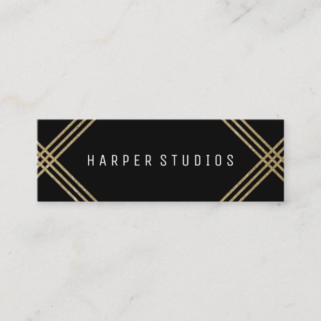 A folha moderna do falso alinha o cartão de visita (Frente)