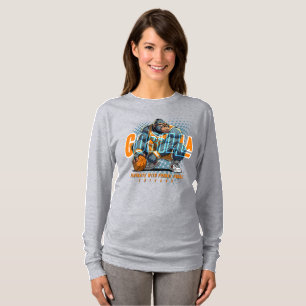 A Força Primal do Basquete Camisa de Manga Longa