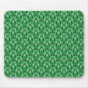 A forma do verde esmeralda envia Mousepad