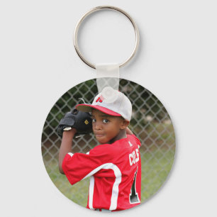 A foto feita sob encomenda ostenta o chaveiro -