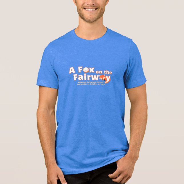 A Fox on the Fairway - Mens - Blue Shirt (Frente)