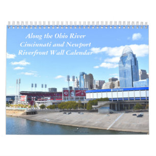 A Frente d'Água do Calendário de Parede Cincinna