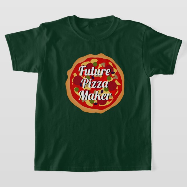 A futura Pizza Maker, camisa engraçada de criança  (Postura )