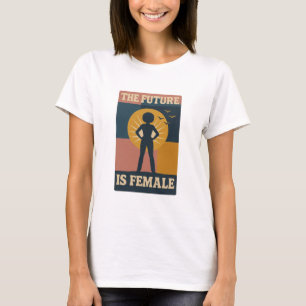 A Futuro É Feminino Camiseta Feminista Retro Negri