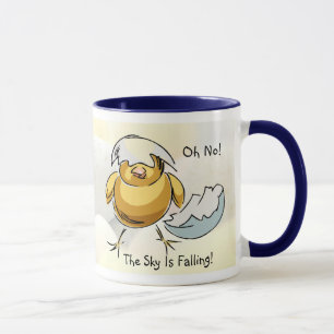 A galinha deliciosa pouco o céu é caneca de qued