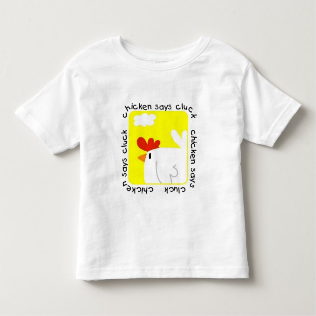 A galinha diz o camiseta e os presentes do Cluck (Frente)