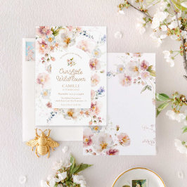 A Garota de Flor Selvagem Primeiro Convite de Aniv