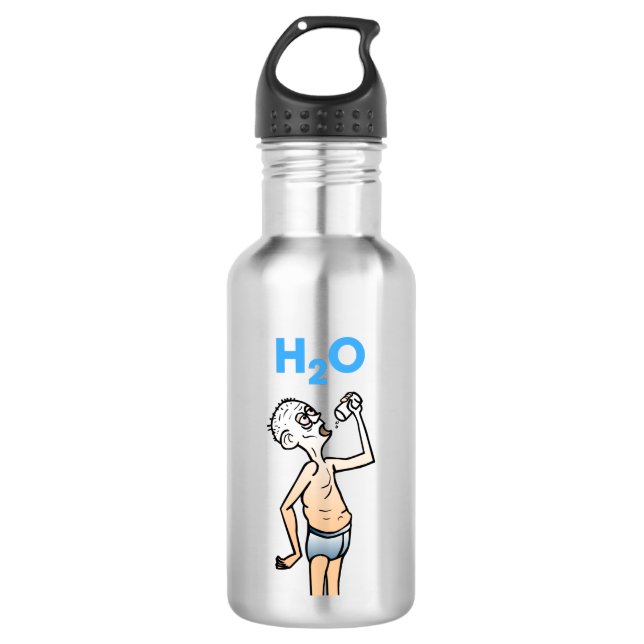 A Garrafa De Água 532 Ml Do Homem Sedento (Frente)