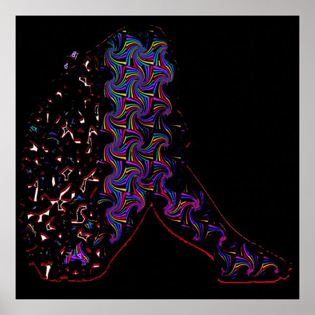 A Girl in Distress Wall Poster Art (Frente)