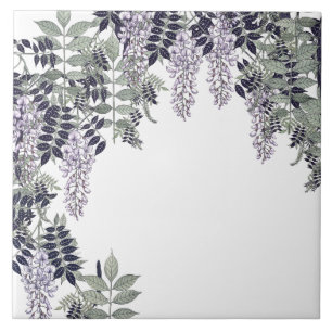 A glicínia francesa de Nouveau da arte floresce o
