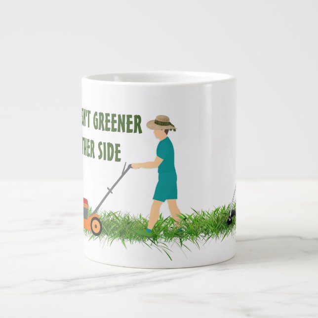 A grama não é mais verde na caneca do outro lado (Frente)