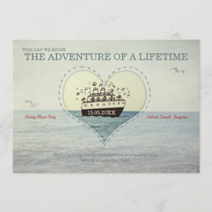 A grande aventura - convite de casamento