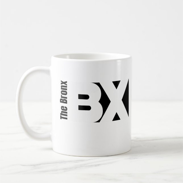 A grande e ousada caneca de café do Bronx! (Esquerda)
