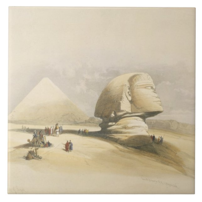A grande esfinge e as pirâmides de Giza, de "E (Frente)