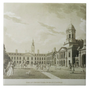 A grande jarda da corte, castelo de Dublin, 1792