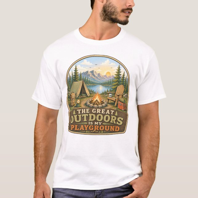 A Grande Natureza é Minha Camisa de Playground (Frente)