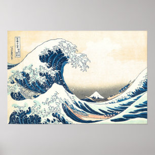 A Grande Onda de Kanagawa Impressão de Arte Japone