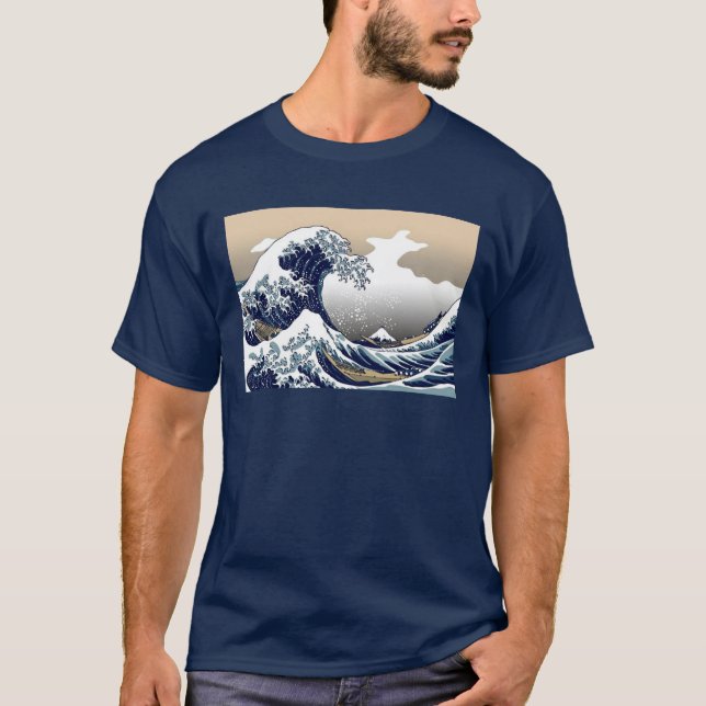 A grande onda fora da camisa de Kanagawa (Frente)