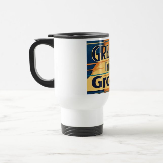 A Grandeza Está No Ritmo 2 caneca de viagem (Esquerda)