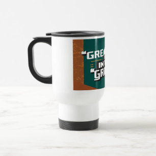 A Grandeza Está No Ritmo caneca de viagem