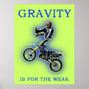 A Gravidade é Para os Fracos Poster de Motocross d