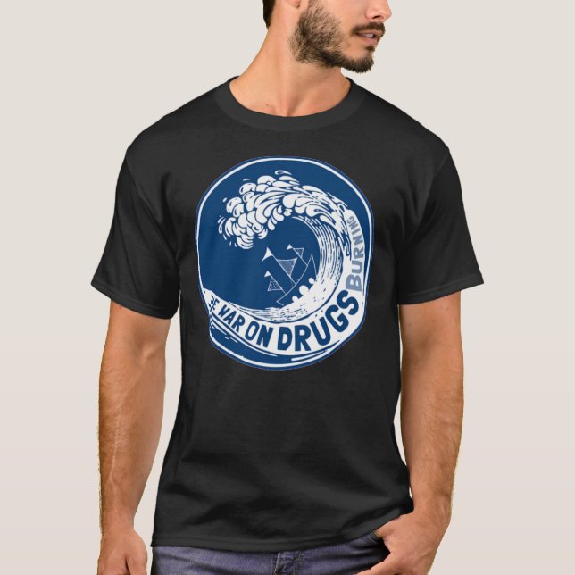 A Guerra Contra Drogas Clássica Da Camiseta Clássi (Frente)