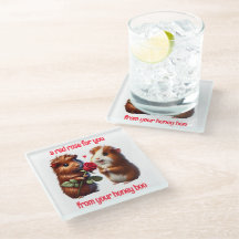 A Guiné Bonita se Apaixona Trocando uma Rosa verme