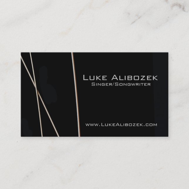 A guitarra amarra o cartão do músico (Frente)