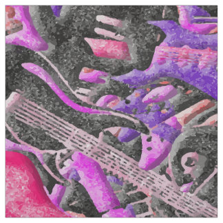 A guitarra polvilha o tecido