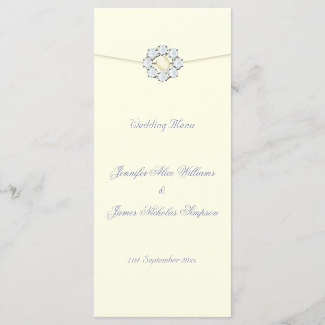 A História do Menu Casamento com Ouros e Pérolas (Frente)