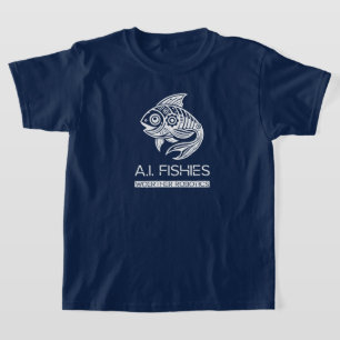 A.I. Fishies Woerther Robotics Camisa Design branc