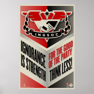 A ignorância de INGSOC é poster da força