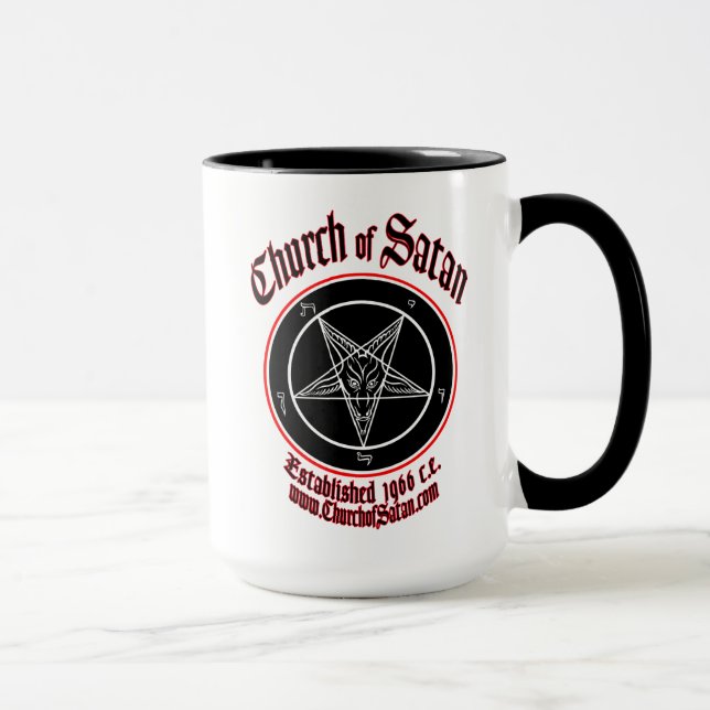A igreja da satã 2 tomou partido caneca (Direita)