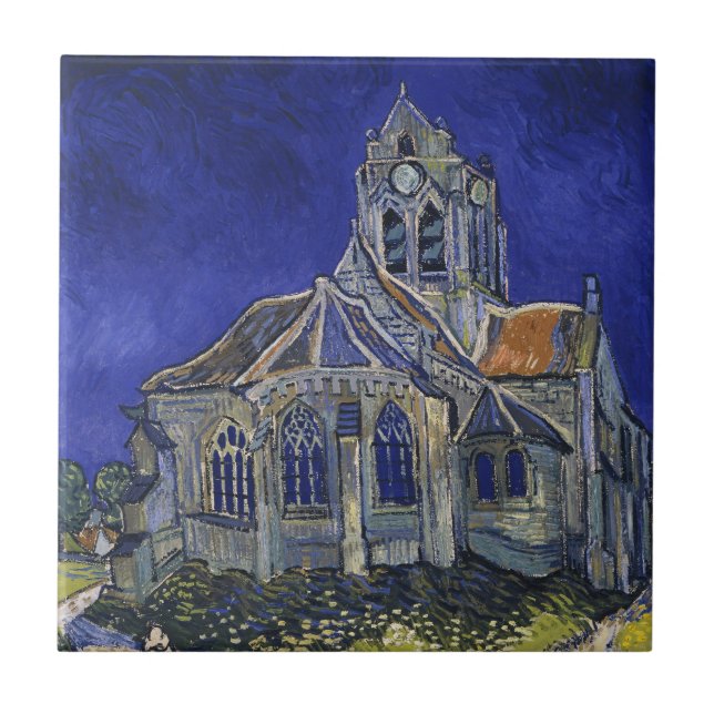 A Igreja em Auvers por Vincent van Gogh (Frente)