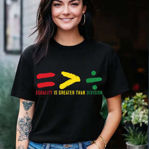 A igualdade é maior do que a divisão da camisa de 