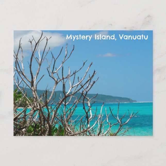 A Ilha Misteriosa do Cartão Postal, Vanuatu. (Frente)