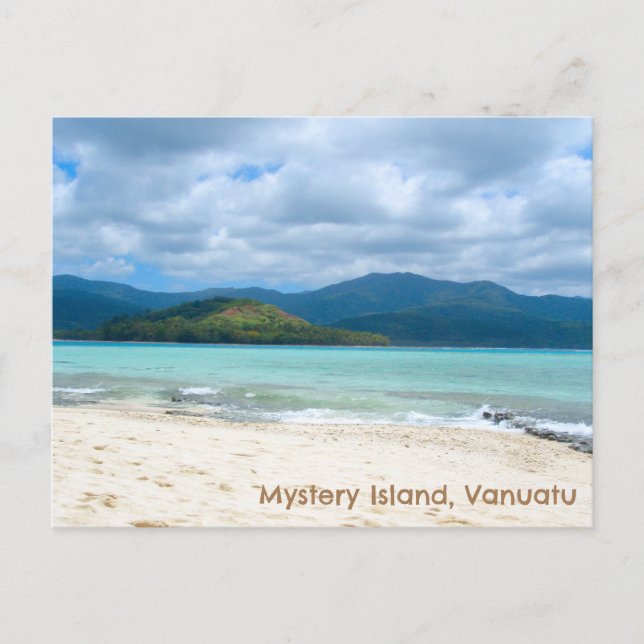 A Ilha Misteriosa do Cartão Postal, Vanuatu. (Frente)