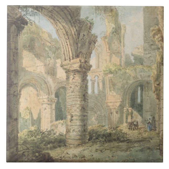A ilha santamente de St Cuthbert, 1797 (w/c sobre (Frente)