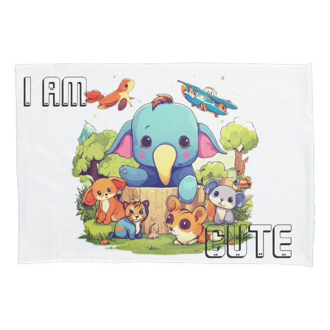 A ilustração de desenho animado de animais bonitos (Frente)