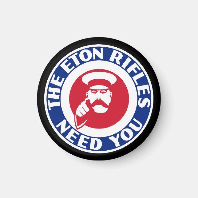 A imã de geladeira de destino do MOD emperrado (Frente)